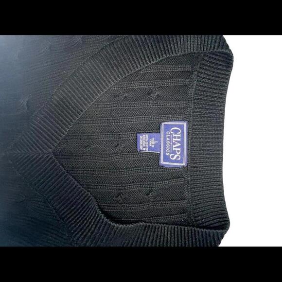 Women's Chaps V-Neck Cable Sweater MINT Size L NWOT - Picture 3 of 8